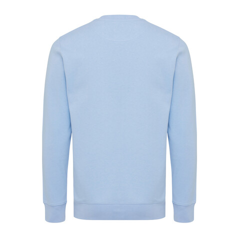 Iqoniq Etosha Lightweight Sweater aus recycelter Baumwolle sky blue bedrucken, Art.-Nr. T9303.022.XL