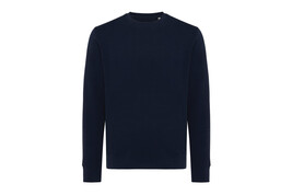 Iqoniq Etosha Lightweight Sweater aus recycelter Baumwolle navy blau bedrucken, Art.-Nr. T9303.002.XXXL