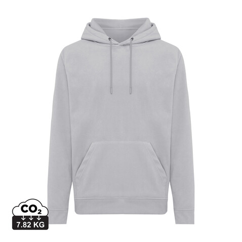 Iqoniq Trivor Mikrofleece-Kapuzen-Pulli aus recyc. Polyester storm grey bedrucken, Art.-Nr. T9403.027.XXL