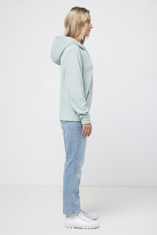 Iqoniq Trivor Mikrofleece-Kapuzen-Pulli aus recyc. Polyester Iceberg green bedrucken, Art.-Nr. T9403.023.XS