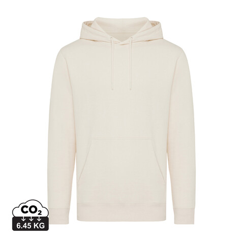 Iqoniq Rila Lightweight Hoodie aus recycelter Baumwolle natural raw bedrucken, Art.-Nr. T9404.018.XXXL