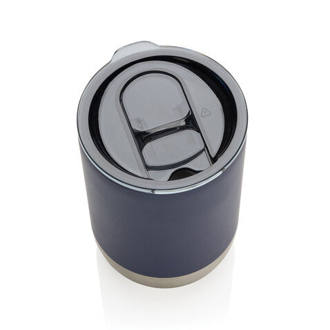 RCS recycelter Stainless Steel Becher navy blau bedrucken, Art.-Nr. P433.0625