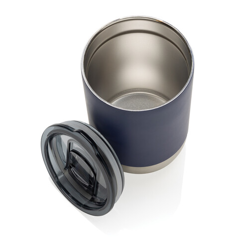 RCS recycelter Stainless Steel Becher navy blau bedrucken, Art.-Nr. P433.0625