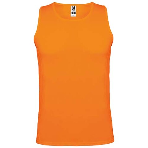 Andre Sport Top für Kinder, Fluor Orange bedrucken, Art.-Nr. K03503LJ