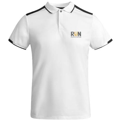 Tamil Sport Poloshirt für Kinder, weiss, schwarz bedrucken, Art.-Nr. K04028RD