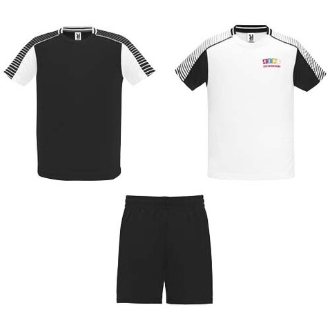 Juve Sport-Set für Kinder, weiss, schwarz bedrucken, Art.-Nr. K05258RD