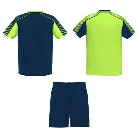 Juve Sport-Set für Kinder, Fluor Green, Navy Blue bedrucken, Art.-Nr. K05258ZH