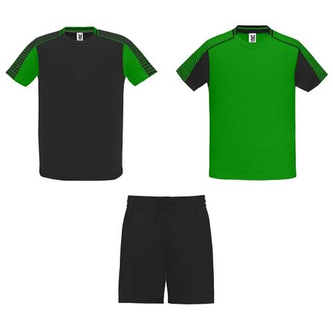 Juve Sport-Set für Kinder, farngrün, schwarz bedrucken, Art.-Nr. K05259BD