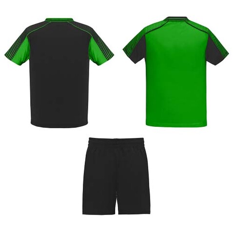 Juve Sport-Set für Kinder, farngrün, schwarz bedrucken, Art.-Nr. K05259BD