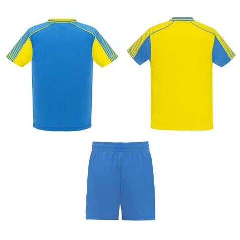 Juve Sport-Set für Kinder, gelb, royalblau bedrucken, Art.-Nr. K05259VH Juve Sport-Set für Kinder, gelb, royalblau bedrucken, Art.-Nr. K05259VH