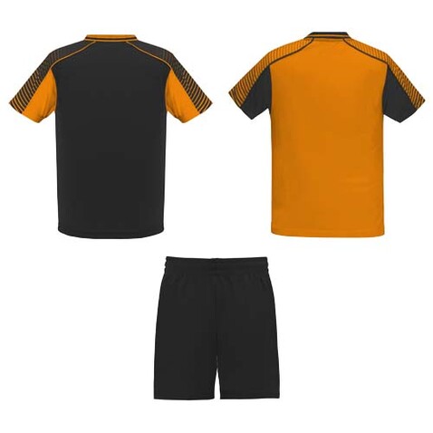 Juve Sport-Set für Kinder, orange, schwarz bedrucken, Art.-Nr. K05259WO