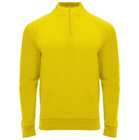 Epiro Half-Zip Sweatshirt für Kinder, gelb bedrucken, Art.-Nr. K11151BD