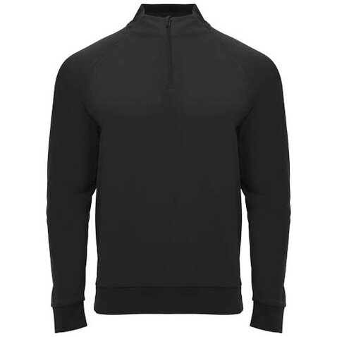 Epiro Half-Zip Sweatshirt für Kinder, schwarz bedrucken, Art.-Nr. K11153ON