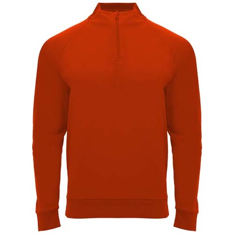 Epiro Half-Zip Sweatshirt für Kinder, rot bedrucken, Art.-Nr. K11154IO