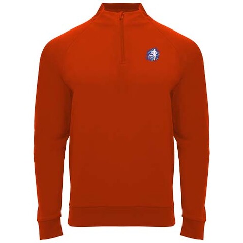 Epiro Half-Zip Sweatshirt für Kinder, rot bedrucken, Art.-Nr. K11154IO