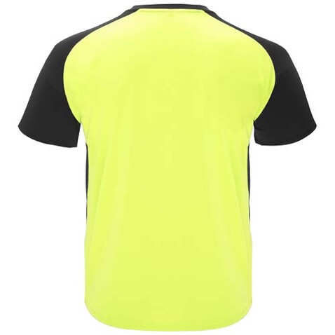 Bugatti Sport T-Shirt für Kinder, Fluor Yellow, schwarz bedrucken, Art.-Nr. K63998YM