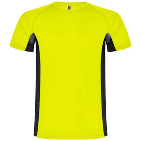 Shanghai Sport T-Shirt für Kinder, Fluor Yellow, schwarz bedrucken, Art.-Nr. K65958YD