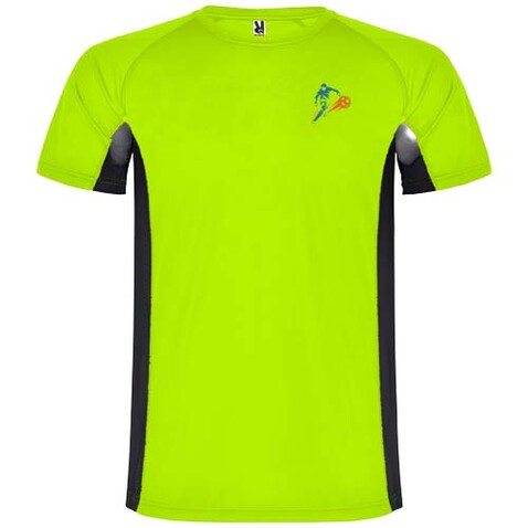 Shanghai Sport T-Shirt für Kinder, Fluor Green, schwarz bedrucken, Art.-Nr. K65959GO