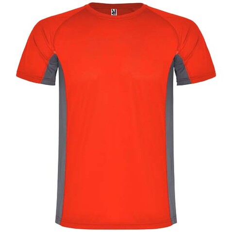 Shanghai Sport T-Shirt für Kinder, rot, Dark Lead bedrucken, Art.-Nr. K65959HD