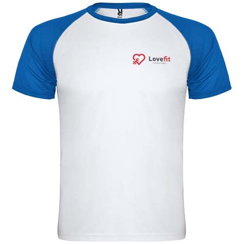 Indianapolis Sport T-Shirt für Kinder, weiss, royalblau bedrucken, Art.-Nr. K66508QM