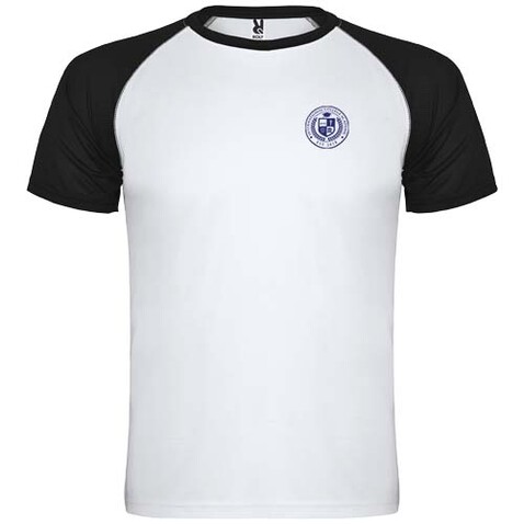 Indianapolis Sport T-Shirt für Kinder, weiss, schwarz bedrucken, Art.-Nr. K66508RM
