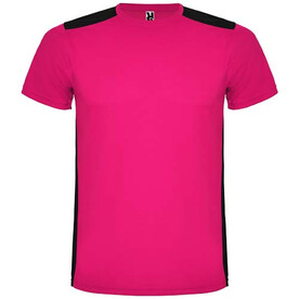 Detroit Sport T-Shirt für Kinder, fuchsia, schwarz bedrucken, Art.-Nr. K66529CD