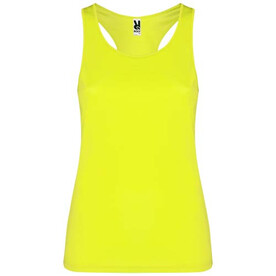 Schura Sport Top für Damen, Fluor Yellow bedrucken, Art.-Nr. R03491C1