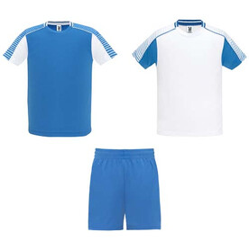 Juve Sport-Set Unisex, weiss, royalblau bedrucken, Art.-Nr. R05258Q1
