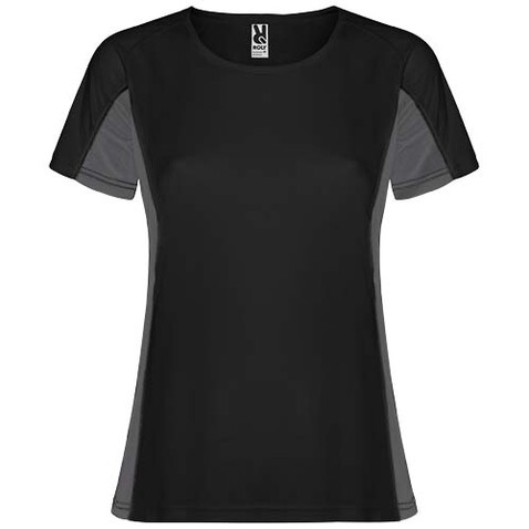 Shanghai Sport T-Shirt für Damen, schwarz, Dark Lead bedrucken, Art.-Nr. R66489E5