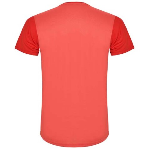 Detroit T-Shirt Unisex aus recyceltem Material, rot bedrucken, Art.-Nr. R66529P5