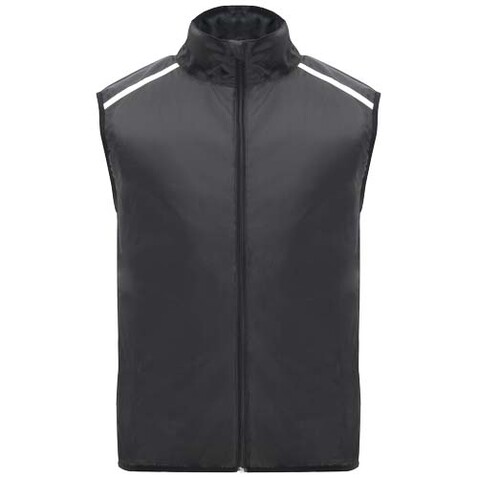 Jannu leichte Laufweste Unisex, schwarz bedrucken, Art.-Nr. R66843O4