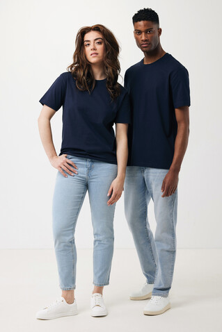 Iqoniq Teide T-Shirt aus recycelter Baumwolle navy blau bedrucken, Art.-Nr. T9105.002.XS