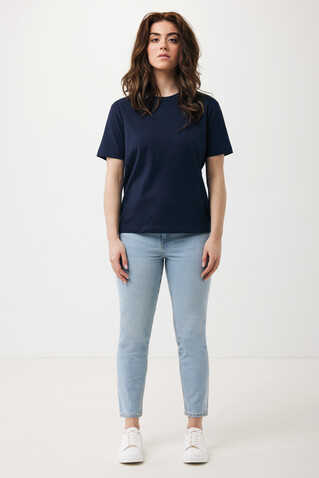 Iqoniq Teide T-Shirt aus recycelter Baumwolle navy blau bedrucken, Art.-Nr. T9105.002.XS