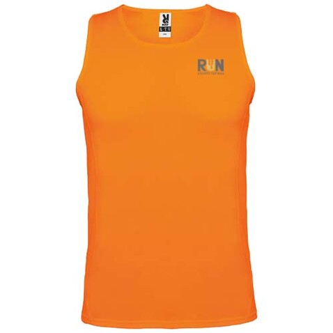 Andre Sport Top für Kinder, Fluor Orange bedrucken, Art.-Nr. K03503LJ
