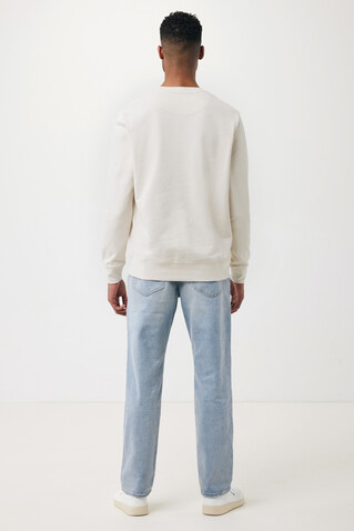 Iqoniq Etosha Lightweight Sweater aus recycelter Baumwolle ivory white bedrucken, Art.-Nr. T9303.040.S