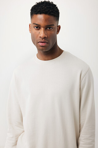 Iqoniq Etosha Lightweight Sweater aus recycelter Baumwolle ivory white bedrucken, Art.-Nr. T9303.040.L