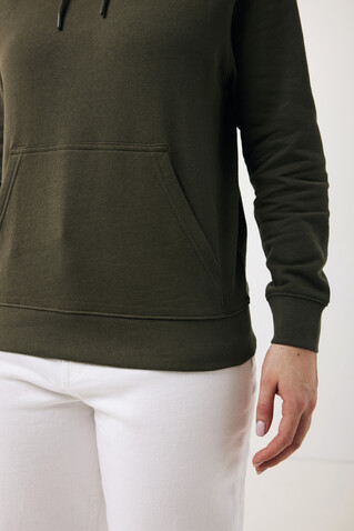 Iqoniq Rila Lightweight Hoodie aus recycelter Baumwolle khaki bedrucken, Art.-Nr. T9404.020.XXXL