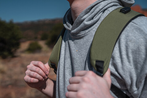 Impact AWARE™ Lima 15.6&quot; RFID Laptop-Rucksack grün, grün bedrucken, Art.-Nr. P763.157