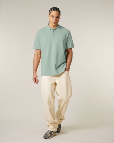 Prepster 2.0 - Das Unisex-Polo - Aloe - L bedrucken, Art.-Nr. STPU222C0891L
