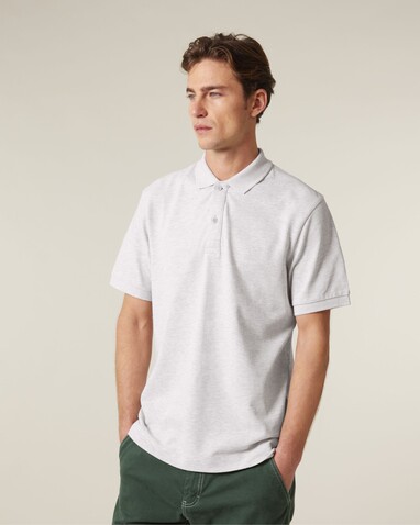 Prepster 2.0 - Das Unisex-Polo - Cool Heather Grey - 3XL bedrucken, Art.-Nr. STPU222C1463X