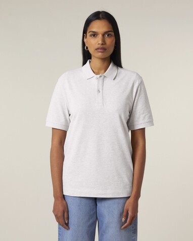 Prepster 2.0 - Das Unisex-Polo - Cool Heather Grey - XXS bedrucken, Art.-Nr. STPU222C1462S