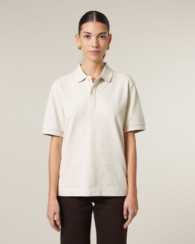 Prepster 2.0 - Das Unisex-Polo - Eco Heather - S bedrucken, Art.-Nr. STPU222C1471S
