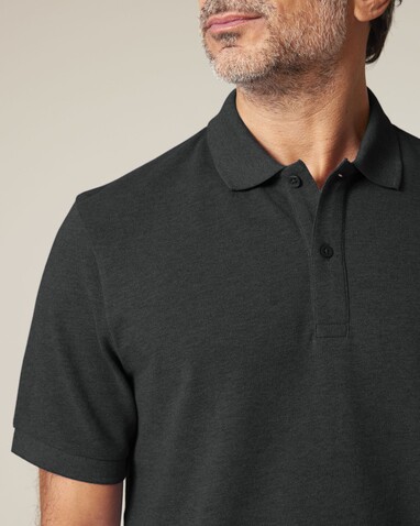 Prepster 2.0 - Das Unisex-Polo - Dark Heather Grey - 3XL bedrucken, Art.-Nr. STPU222C6513X