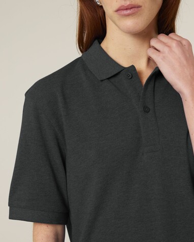 Prepster 2.0 - Das Unisex-Polo - Dark Heather Grey - XXL bedrucken, Art.-Nr. STPU222C6512X