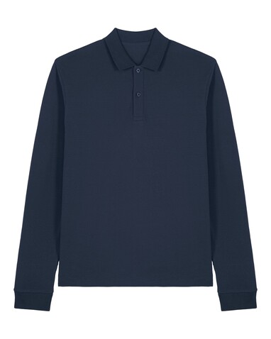 Prepster 2.0 Long Sleeve - Das Langarm-Unisex-Polo - French Navy - 3XL bedrucken, Art.-Nr. STPU223C7273X
