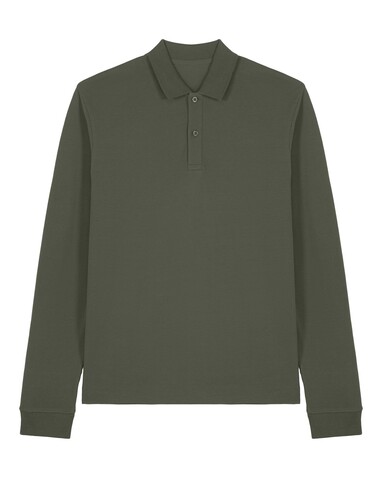 Prepster 2.0 Long Sleeve - Das Langarm-Unisex-Polo - Khaki - XS bedrucken, Art.-Nr. STPU223C223XS Prepster 2.0 Long Sleeve - Das Langarm-Unisex-Polo - Khaki - XS bedrucken, Art.-Nr. STPU223C223XS