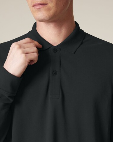 Prepster 2.0 Long Sleeve - Das Langarm-Unisex-Polo - Black - XS bedrucken, Art.-Nr. STPU223C002XS Prepster 2.0 Long Sleeve - Das Langarm-Unisex-Polo - Black - XS bedrucken, Art.-Nr. STPU223C002XS