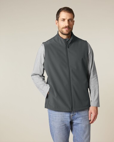 Stanley Trail Blazer - Die Herren-Softshellweste - Anthracite - M bedrucken, Art.-Nr. STJM235C2531M