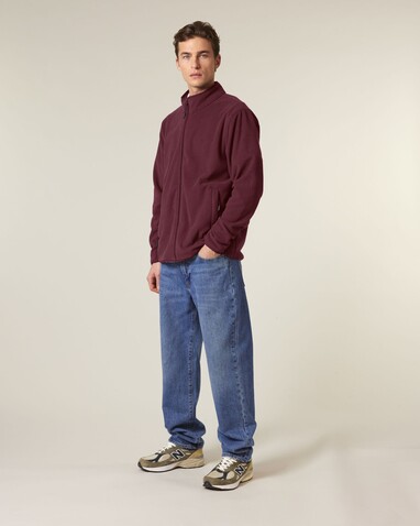 Stanley Guider - Die Herren-Fleecejacke - Burgundy - M bedrucken, Art.-Nr. STJM238C2441M