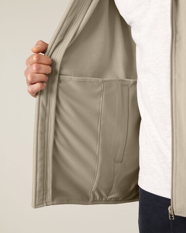 Stanley Guider - Die Herren-Fleecejacke - Desert Dust - L bedrucken, Art.-Nr. STJM238C0281L